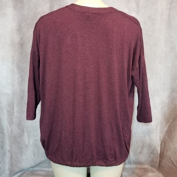H by bordeaux Purple Lounge Top Size Medium - Picture 3 of 6